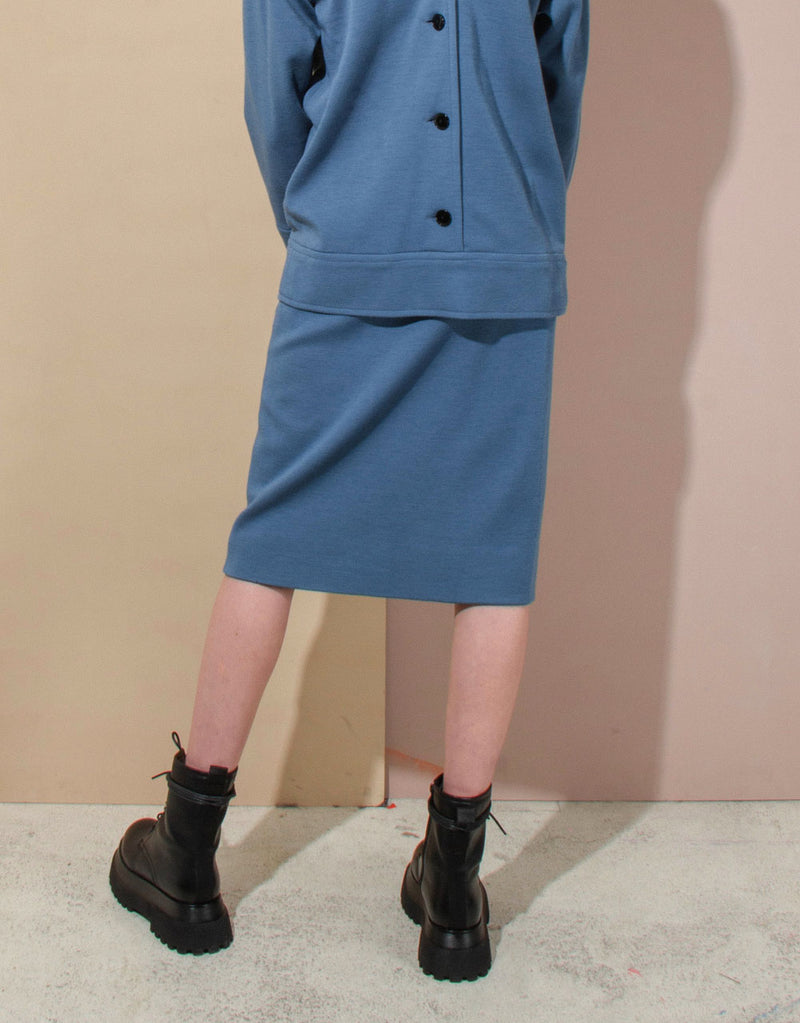 Vintage Yves Saint Laurent back buttons skirt