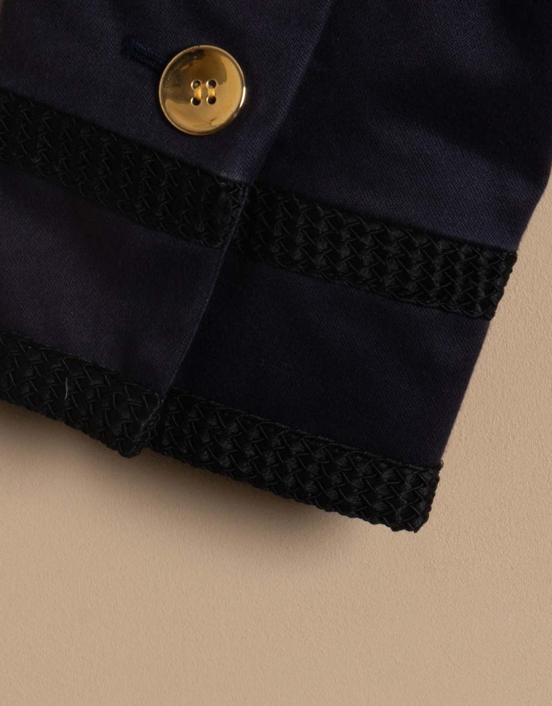 Vintage Yves Saint Laurent braided detail jacket