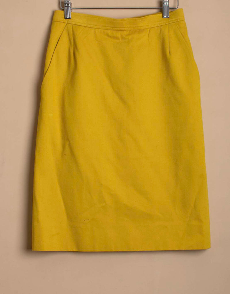 Vintage Yves Saint Laurent midi tube skirt