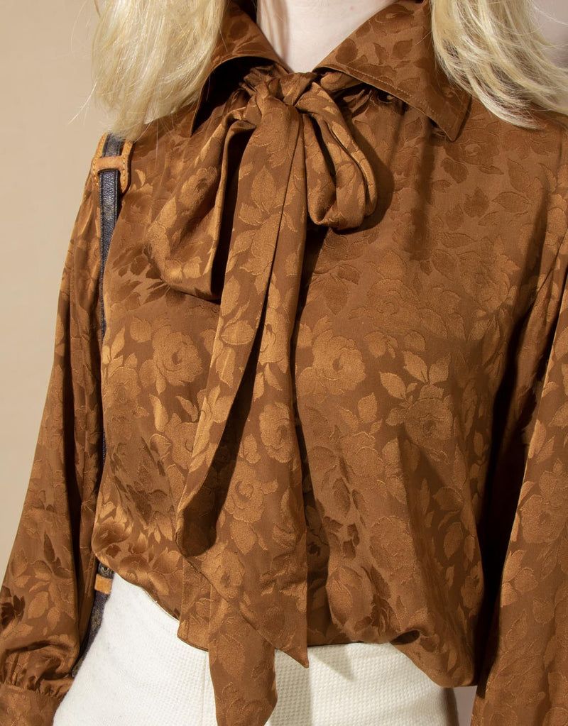 Vintage Yves Saint Laurent printed blouse